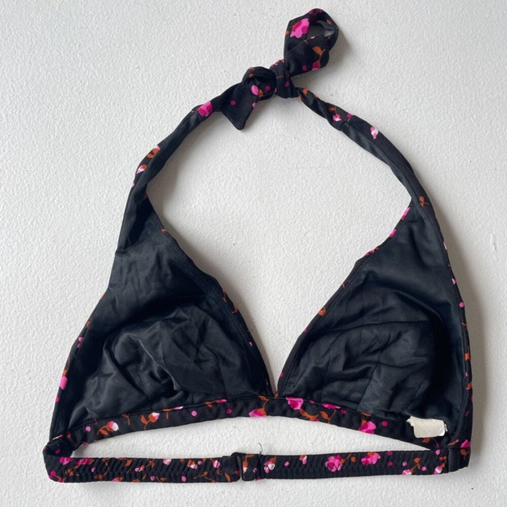 Vtg 60s 70s High Tide Swimwear Dark Floral Bikini… - image 5